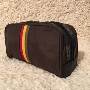 Gwen Stefani L.A.M.B. Lesportsac Rasta Ribbon Cosmetic Case Clutch Leopard